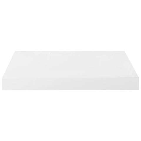 vidaXL Floating Wall Shelf High Gloss White 40x23x3.8 cm MDF