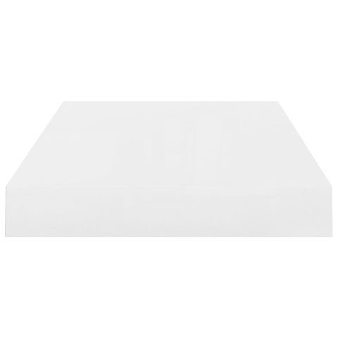 vidaXL Floating Wall Shelf High Gloss White 40x23x3.8 cm MDF