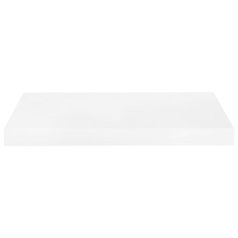 vidaXL Floating Wall Shelves 2 pcs High Gloss White 50x23x3.8 cm MDF