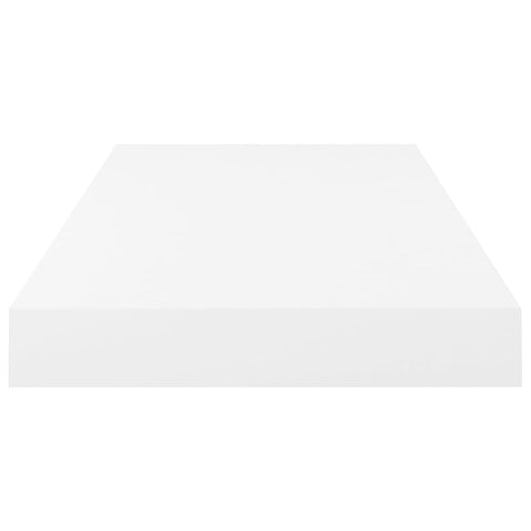 vidaXL Floating Wall Shelves 2 pcs High Gloss White 50x23x3.8 cm MDF