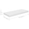 vidaXL Floating Wall Shelf High Gloss White 60x23.5x3.8 cm MDF