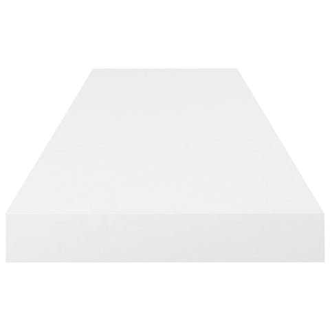vidaXL Floating Wall Shelf High Gloss White 80x23.5x3.8 cm MDF