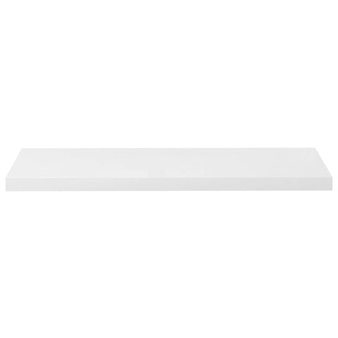 vidaXL Floating Wall Shelf High Gloss White 90x23.5x3.8 cm MDF