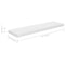 vidaXL Floating Wall Shelf High Gloss White 90x23.5x3.8 cm MDF