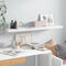 vidaXL Floating Wall Shelf High Gloss White 120x23.5x3.8 cm MDF