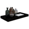 vidaXL Floating Wall Shelf High Gloss Black 50x23x3.8 cm MDF