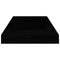 vidaXL Floating Wall Shelf High Gloss Black 50x23x3.8 cm MDF