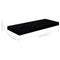 vidaXL Floating Wall Shelf High Gloss Black 60x23.5x3.8 cm MDF