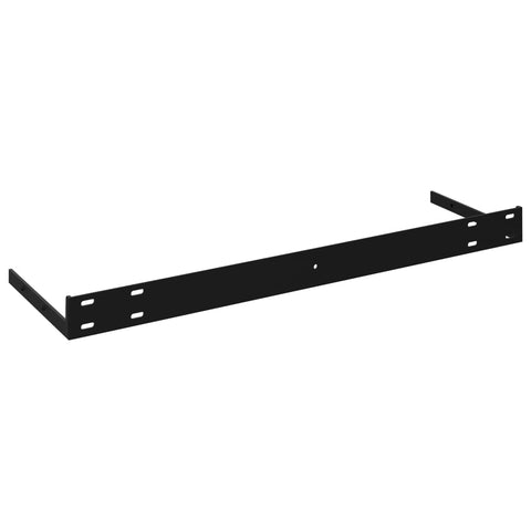 vidaXL Floating Wall Shelf High Gloss Black 120x23.5x3.8 cm MDF
