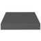 vidaXL Floating Wall Shelf High Gloss Grey 23x23.5x3.8 cm MDF