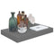 vidaXL Floating Wall Shelf High Gloss Grey 40x23x3.8 cm MDF