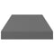 vidaXL Floating Wall Shelf High Gloss Grey 50x23x3.8 cm MDF