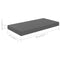 vidaXL Floating Wall Shelf High Gloss Grey 50x23x3.8 cm MDF