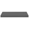 vidaXL Floating Wall Shelf High Gloss Grey 60x23.5x3.8 cm MDF