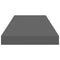 vidaXL Floating Wall Shelf High Gloss Grey 60x23.5x3.8 cm MDF