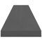 vidaXL Floating Wall Shelf High Gloss Grey 120x23.5x3.8 cm MDF