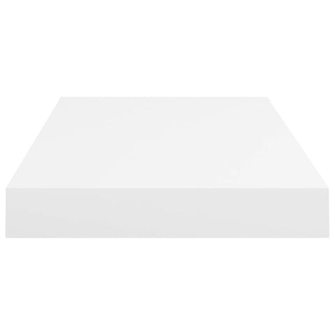 vidaXL Floating Wall Shelf White 50x23x3.8 cm MDF