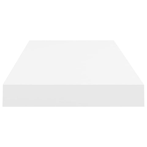 vidaXL Floating Wall Shelf White 60x23.5x3.8 cm MDF