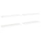 vidaXL Floating Wall Shelves 4 pcs White 80x23.5x3.8 cm MDF