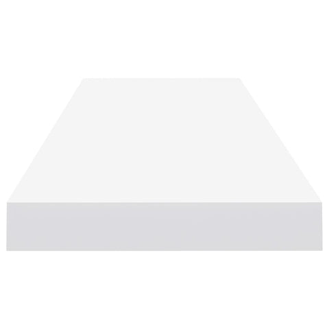 vidaXL Floating Wall Shelf White 90x23.5x3.8 cm MDF