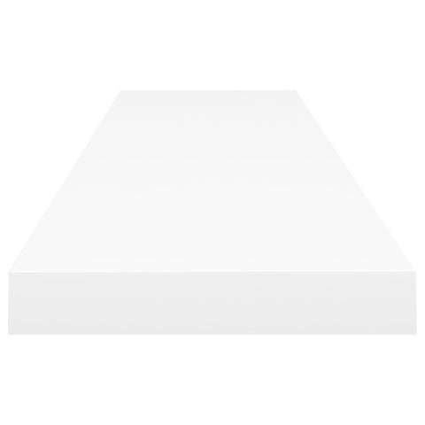 vidaXL Floating Wall Shelf White 120x23.5x3.8 cm MDF