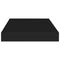 vidaXL Floating Wall Shelf Black 40x23x3.8 cm MDF