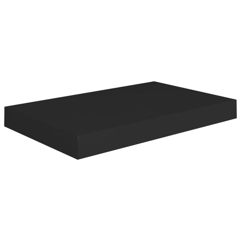 vidaXL Floating Wall Shelves 4 pcs Black 40x23x3.8 cm MDF
