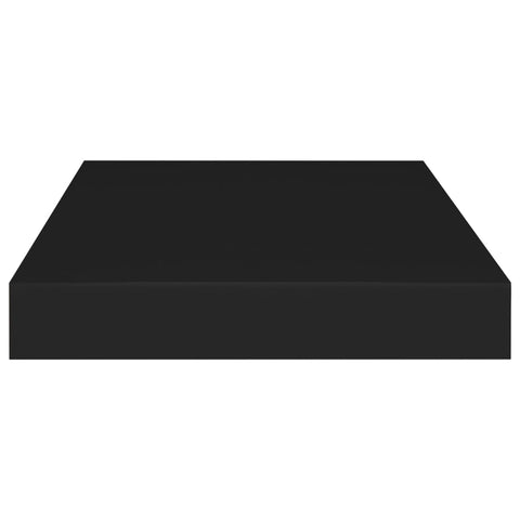 vidaXL Floating Wall Shelves 4 pcs Black 40x23x3.8 cm MDF