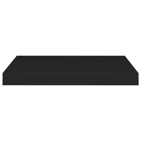 vidaXL Floating Wall Shelf Black 50x23x3.8 cm MDF