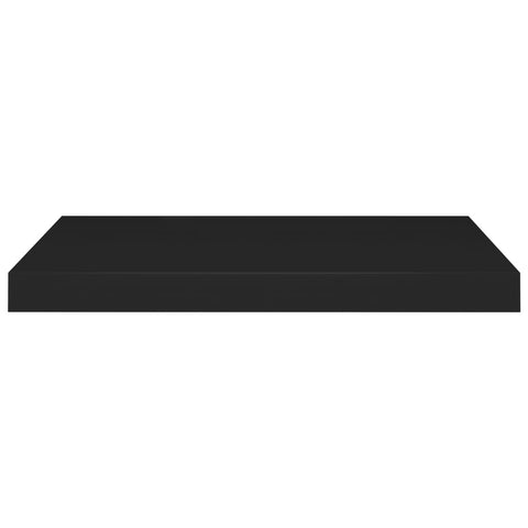 vidaXL Floating Wall Shelves 4 pcs Black 60x23.5x3.8 cm MDF