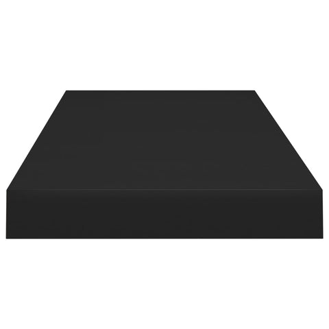 vidaXL Floating Wall Shelves 4 pcs Black 60x23.5x3.8 cm MDF