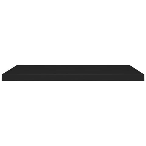 vidaXL Floating Wall Shelf Black 90x23.5x3.8 cm MDF