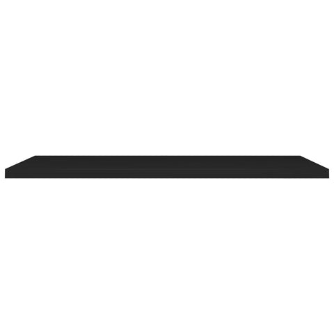vidaXL Floating Wall Shelf Black 120x23.5x3.8 cm MDF