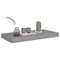 vidaXL Floating Wall Shelf Grey 50x23x3.8 cm MDF