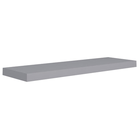 vidaXL Floating Wall Shelves 2 pcs Grey 80x23.5x3.8 cm MDF