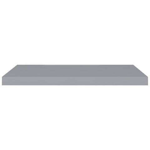 vidaXL Floating Wall Shelves 2 pcs Grey 80x23.5x3.8 cm MDF