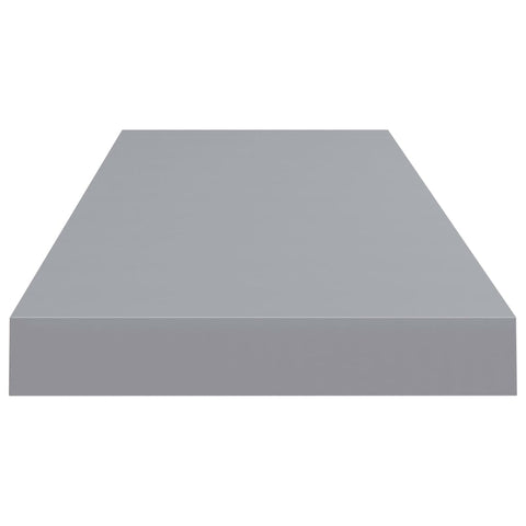vidaXL Floating Wall Shelves 2 pcs Grey 80x23.5x3.8 cm MDF