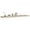 vidaXL Floating Wall Shelf Oak 120x23.5x3.8 cm MDF