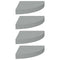 vidaXL Floating Corner Shelves 4 pcs Grey 25x25x3.8 cm MDF