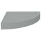 vidaXL Floating Corner Shelves 4 pcs Grey 25x25x3.8 cm MDF