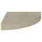 vidaXL Floating Corner Shelf Oak 25x25x3.8 cm MDF