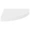 vidaXL Floating Corner Shelves 4 pcs High Gloss White 35x35x3.8 cm MDF