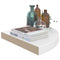 vidaXL Floating Corner Shelves 4 pcs High Gloss White 35x35x3.8 cm MDF