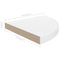 vidaXL Floating Corner Shelves 4 pcs High Gloss White 35x35x3.8 cm MDF