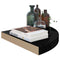 vidaXL Floating Corner Shelf High Gloss Black 35x35x3.8 cm MDF