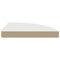 vidaXL Floating Corner Shelf White 35x35x3.8 cm MDF