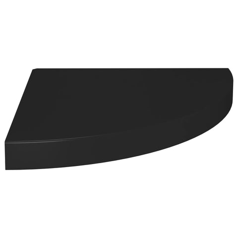 vidaXL Floating Corner Shelves 2 pcs Black 35x35x3.8 cm MDF