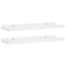 vidaXL Picture Frame Ledge Shelves 2 pcs White 40x9x3 cm MDF