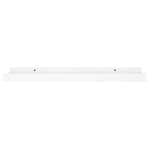vidaXL Picture Frame Ledge Shelves 2 pcs White 40x9x3 cm MDF