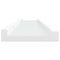 vidaXL Picture Frame Ledge Shelves 2 pcs White 40x9x3 cm MDF